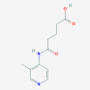molecular formula C11H14N2O3 B7576945 5-[(3-Methylpyridin-4-yl)amino]-5-oxopentanoic acid 
