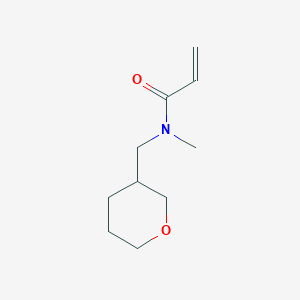 molecular formula C10H17NO2 B7577042 N-methyl-N-(oxan-3-ylmethyl)prop-2-enamide 