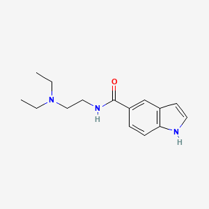 molecular formula C15H21N3O B7577079 N-[2-(diethylamino)ethyl]-1H-indole-5-carboxamide 