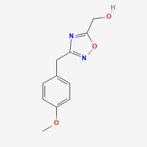 molecular formula C11H12N2O3 B7577233 [3-[(4-Methoxyphenyl)methyl]-1,2,4-oxadiazol-5-yl]methanol 