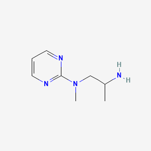 molecular formula C8H14N4 B7577282 1-N-methyl-1-N-pyrimidin-2-ylpropane-1,2-diamine 