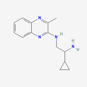 molecular formula C14H18N4 B7577297 1-cyclopropyl-N'-(3-methylquinoxalin-2-yl)ethane-1,2-diamine 