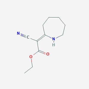 molecular formula C11H16N2O2 B7577509 ethyl (2Z)-2-(azepan-2-ylidene)-2-cyanoacetate 