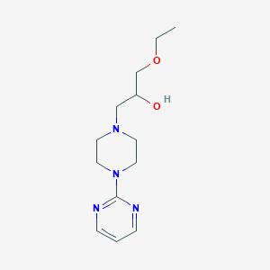 molecular formula C13H22N4O2 B7577641 1-Ethoxy-3-(4-pyrimidin-2-ylpiperazin-1-yl)propan-2-ol 