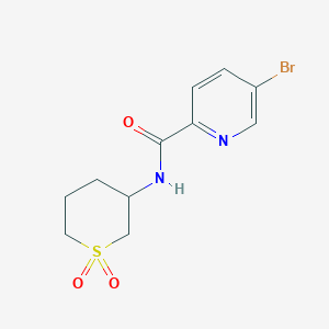 molecular formula C11H13BrN2O3S B7577689 5-bromo-N-(1,1-dioxothian-3-yl)pyridine-2-carboxamide 