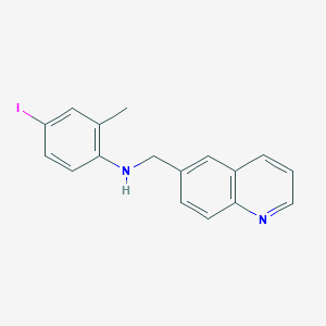 4-iodo-2-methyl-N-(quinolin-6-ylmethyl)aniline