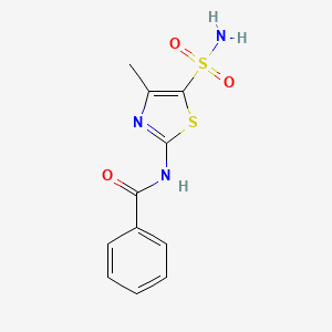 N-(4-methyl-5-sulfamoyl-1,3-thiazol-2-yl)benzamide