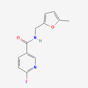 molecular formula C12H11FN2O2 B7577765 6-fluoro-N-[(5-methylfuran-2-yl)methyl]pyridine-3-carboxamide 