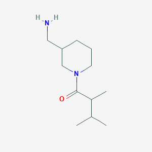 molecular formula C12H24N2O B7577841 1-[3-(Aminomethyl)piperidin-1-yl]-2,3-dimethylbutan-1-one 