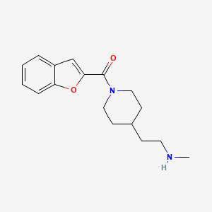 molecular formula C17H22N2O2 B7577854 1-Benzofuran-2-yl-[4-[2-(methylamino)ethyl]piperidin-1-yl]methanone 