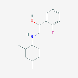 molecular formula C16H24FNO B7577880 2-[(2,4-Dimethylcyclohexyl)amino]-1-(2-fluorophenyl)ethanol 