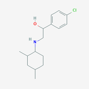molecular formula C16H24ClNO B7577902 1-(4-Chlorophenyl)-2-[(2,4-dimethylcyclohexyl)amino]ethanol 
