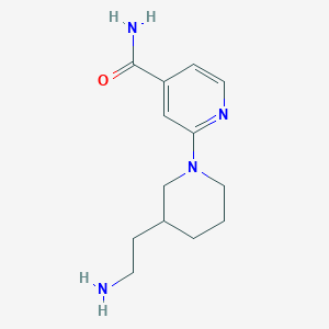 molecular formula C13H20N4O B7577909 2-[3-(2-Aminoethyl)piperidin-1-yl]pyridine-4-carboxamide 