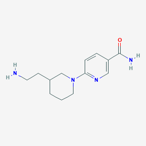 molecular formula C13H20N4O B7577945 6-[3-(2-Aminoethyl)piperidin-1-yl]pyridine-3-carboxamide 