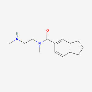 molecular formula C14H20N2O B7577970 N-methyl-N-[2-(methylamino)ethyl]-2,3-dihydro-1H-indene-5-carboxamide 