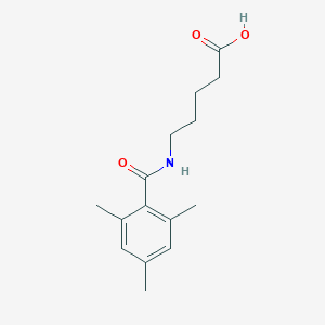 molecular formula C15H21NO3 B7577990 5-[(2,4,6-Trimethylbenzoyl)amino]pentanoic acid 
