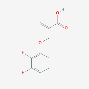 molecular formula C10H8F2O3 B7578012 2-[(2,3-Difluorophenoxy)methyl]prop-2-enoic acid 
