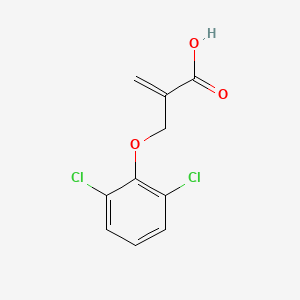 molecular formula C10H8Cl2O3 B7578053 2-[(2,6-Dichlorophenoxy)methyl]prop-2-enoic acid 