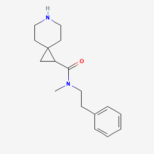 molecular formula C17H24N2O B7578058 N-methyl-N-(2-phenylethyl)-6-azaspiro[2.5]octane-2-carboxamide 