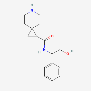molecular formula C16H22N2O2 B7578079 N-(2-hydroxy-1-phenylethyl)-6-azaspiro[2.5]octane-2-carboxamide 
