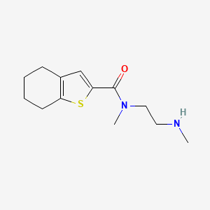 molecular formula C13H20N2OS B7578101 N-methyl-N-[2-(methylamino)ethyl]-4,5,6,7-tetrahydro-1-benzothiophene-2-carboxamide 