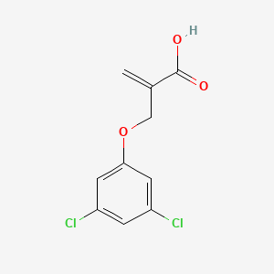 molecular formula C10H8Cl2O3 B7578106 2-[(3,5-Dichlorophenoxy)methyl]prop-2-enoic acid 