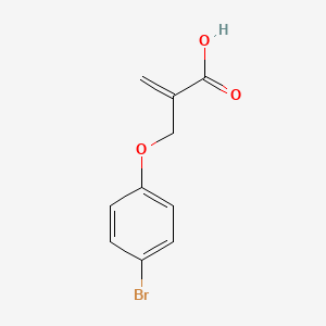 molecular formula C10H9BrO3 B7578113 2-[(4-Bromophenoxy)methyl]prop-2-enoic acid 