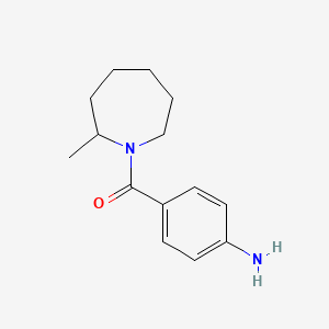 molecular formula C14H20N2O B7578166 (4-Aminophenyl)-(2-methylazepan-1-yl)methanone 