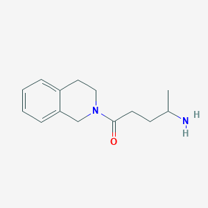 molecular formula C14H20N2O B7578187 4-amino-1-(3,4-dihydro-1H-isoquinolin-2-yl)pentan-1-one 