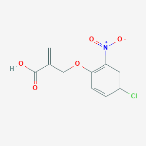2-[(4-Chloro-2-nitrophenoxy)methyl]prop-2-enoic acid
