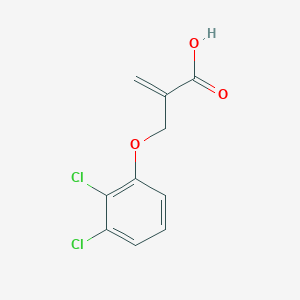 molecular formula C10H8Cl2O3 B7578229 2-[(2,3-Dichlorophenoxy)methyl]prop-2-enoic acid 