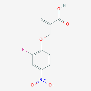 2-[(2-Fluoro-4-nitrophenoxy)methyl]prop-2-enoic acid