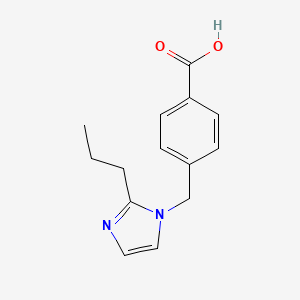 4-[(2-Propylimidazol-1-yl)methyl]benzoic acid