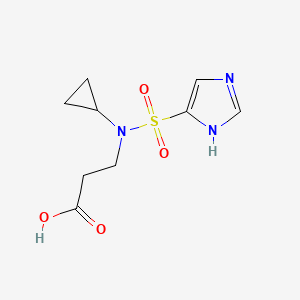 3-[cyclopropyl(1H-imidazol-5-ylsulfonyl)amino]propanoic acid