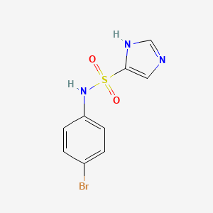 molecular formula C9H8BrN3O2S B7578338 N-(4-bromophenyl)-1H-imidazole-5-sulfonamide 
