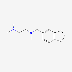 molecular formula C14H22N2 B7578466 N'-(2,3-dihydro-1H-inden-5-ylmethyl)-N,N'-dimethylethane-1,2-diamine 