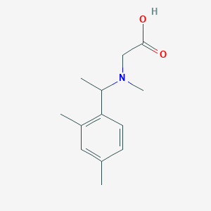 molecular formula C13H19NO2 B7578621 2-[1-(2,4-Dimethylphenyl)ethyl-methylamino]acetic acid 