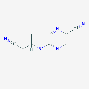 5-[1-Cyanopropan-2-yl(methyl)amino]pyrazine-2-carbonitrile
