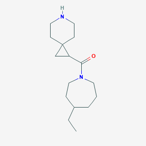 molecular formula C16H28N2O B7578687 6-Azaspiro[2.5]octan-2-yl-(4-ethylazepan-1-yl)methanone 