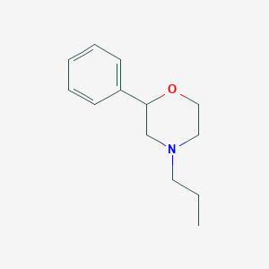 molecular formula C13H19NO B7578738 2-Phenyl-4-propyl-tetrahydro-1,4-oxazine 