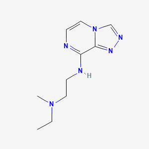 molecular formula C10H16N6 B7578765 N'-ethyl-N'-methyl-N-([1,2,4]triazolo[4,3-a]pyrazin-8-yl)ethane-1,2-diamine 