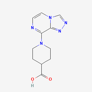 molecular formula C11H13N5O2 B7578766 1-([1,2,4]Triazolo[4,3-a]pyrazin-8-yl)piperidine-4-carboxylic acid 