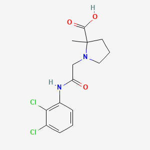 1-[2-(2,3-Dichloroanilino)-2-oxoethyl]-2-methylpyrrolidine-2-carboxylic acid