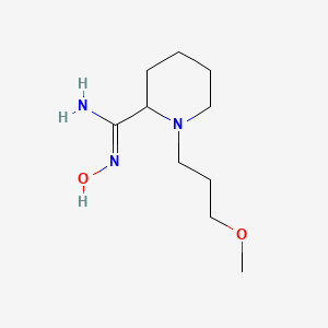 molecular formula C10H21N3O2 B7578923 N'-hydroxy-1-(3-methoxypropyl)piperidine-2-carboximidamide 