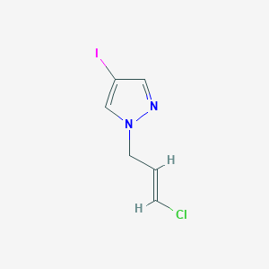 molecular formula C6H6ClIN2 B7578926 1-[(E)-3-chloroprop-2-enyl]-4-iodopyrazole 