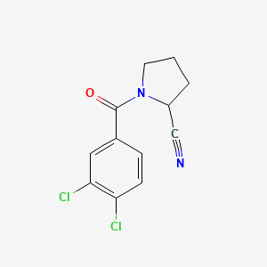 molecular formula C12H10Cl2N2O B7578934 1-(3,4-Dichlorobenzoyl)pyrrolidine-2-carbonitrile 