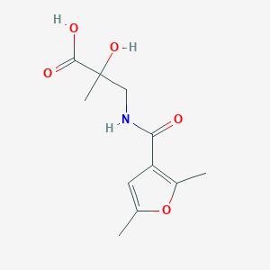 3-[(2,5-Dimethylfuran-3-carbonyl)amino]-2-hydroxy-2-methylpropanoic acid