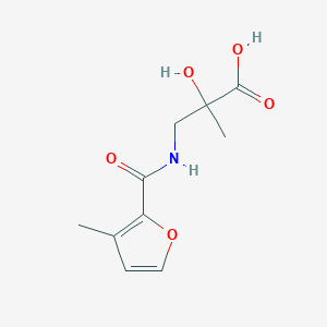 2-Hydroxy-2-methyl-3-[(3-methylfuran-2-carbonyl)amino]propanoic acid