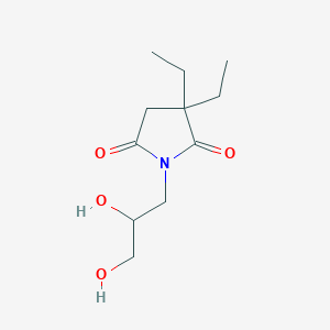 1-(2,3-Dihydroxypropyl)-3,3-diethylpyrrolidine-2,5-dione