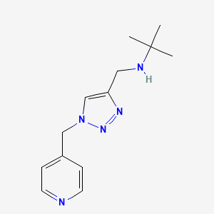 molecular formula C13H19N5 B7579278 2-methyl-N-[[1-(pyridin-4-ylmethyl)triazol-4-yl]methyl]propan-2-amine 